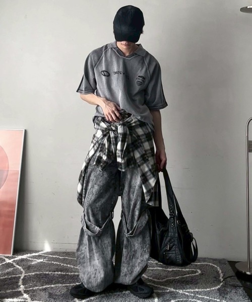 【預購】J0409601  CLEL重磅復古短袖Game T｜運動風設計｜厚磅面料｜寬鬆版型｜男女通用 CLEsc1127  3款