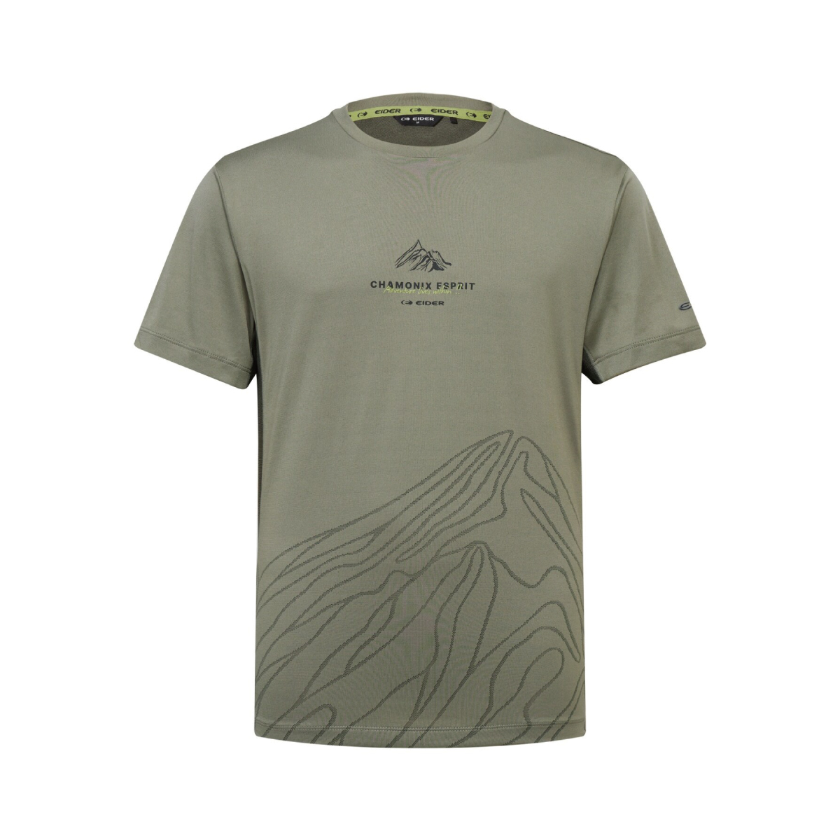 【EIDER】男Heritage圓領排汗透氣上衣/26EDMM26231-[卡其綠]