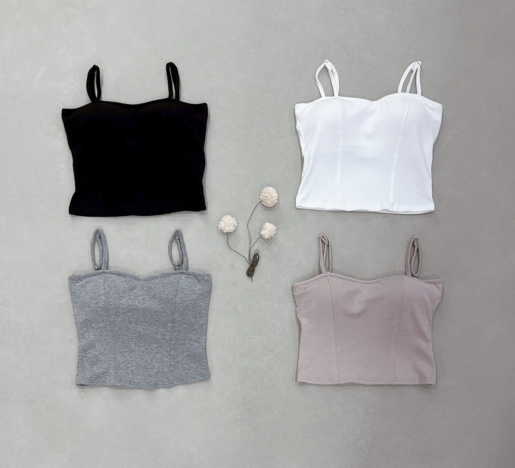 肩可調壓線軟棉厚罩杯背心