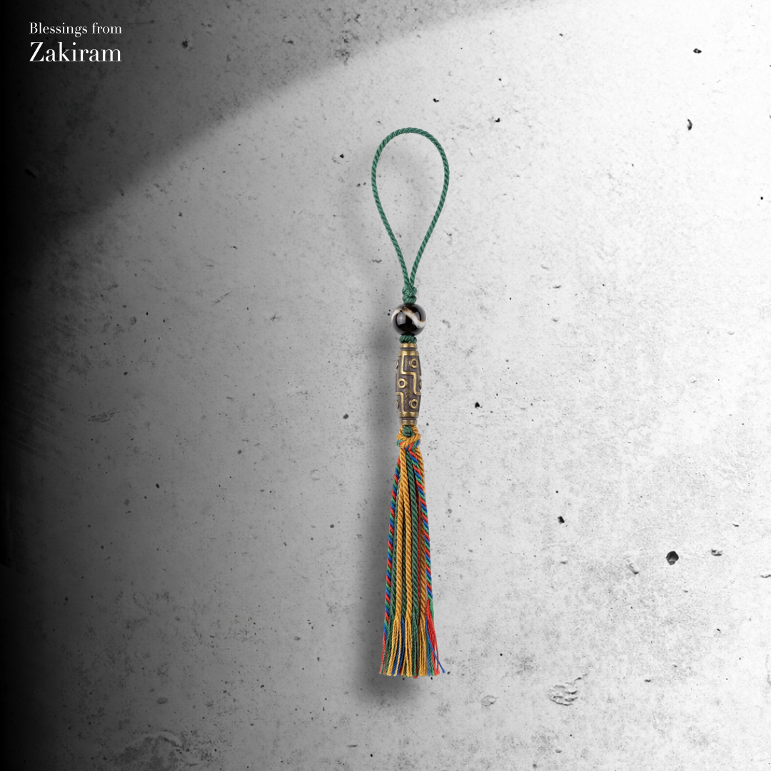 虎牙天珠 九眼天珠 掛飾