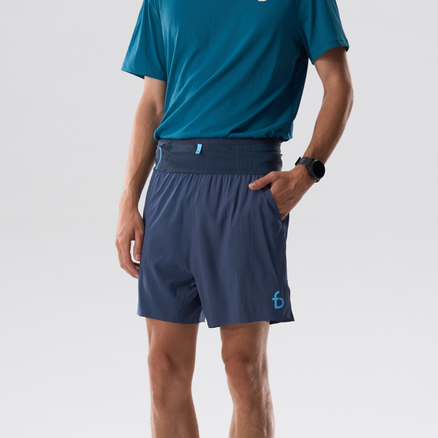 空氣腰包男生短褲 5“_ 4.0