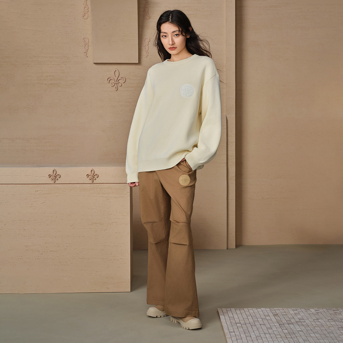 女裝 PALLADIUM LOGO 闊腳褲