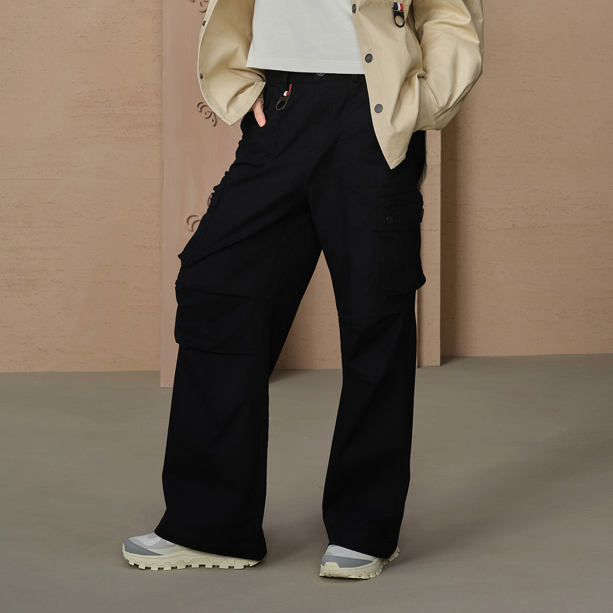 女裝 PALLADIUM LOGO 工裝闊腳褲