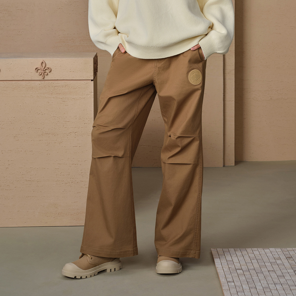女裝 PALLADIUM LOGO 闊腳褲
