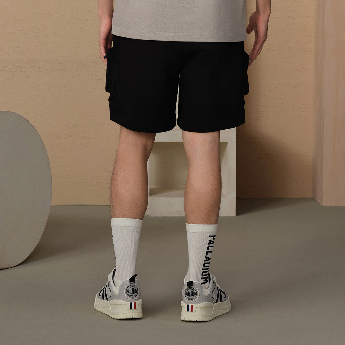 男裝 PALLADIUM LOGO 全棉工裝短褲