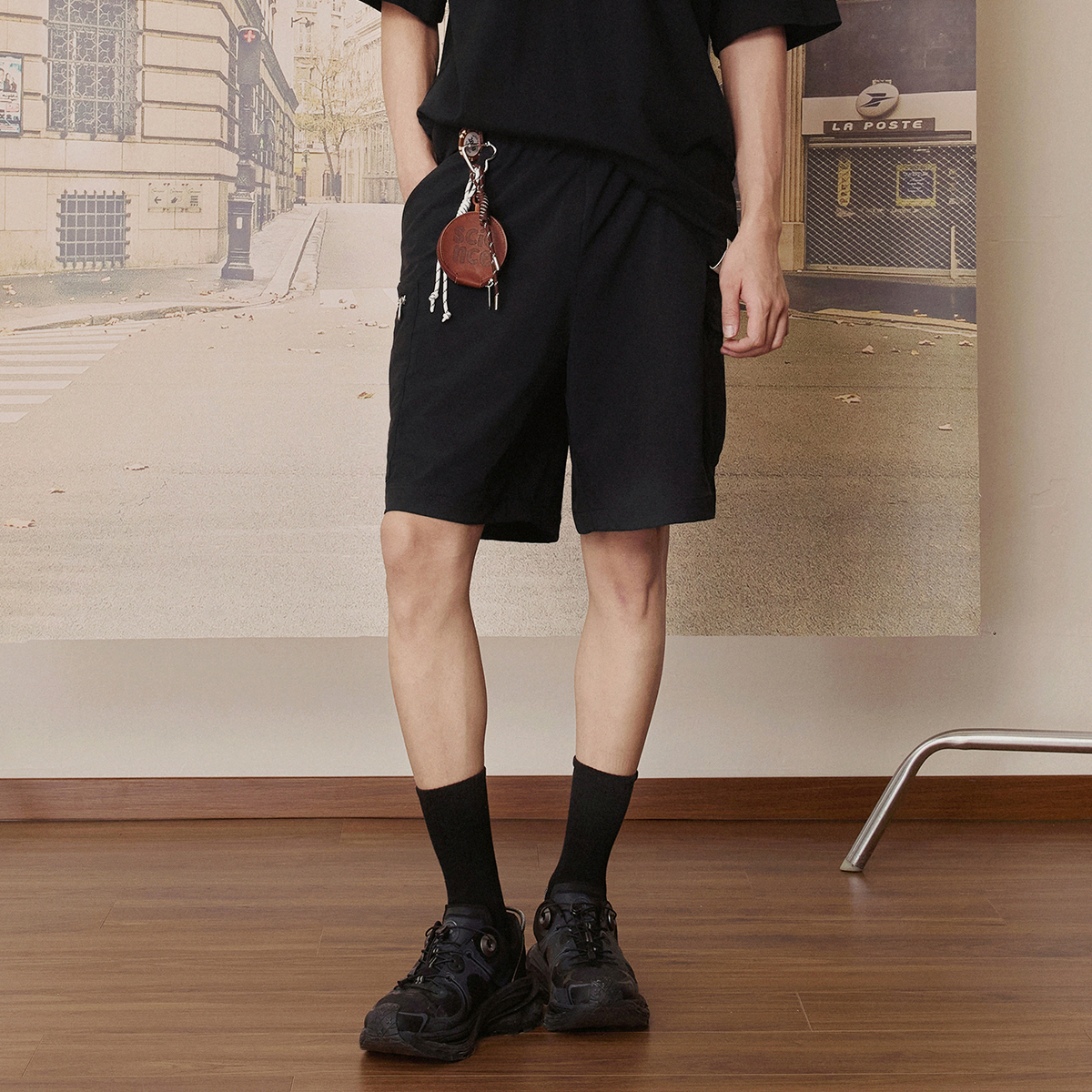 男裝工裝機能短褲