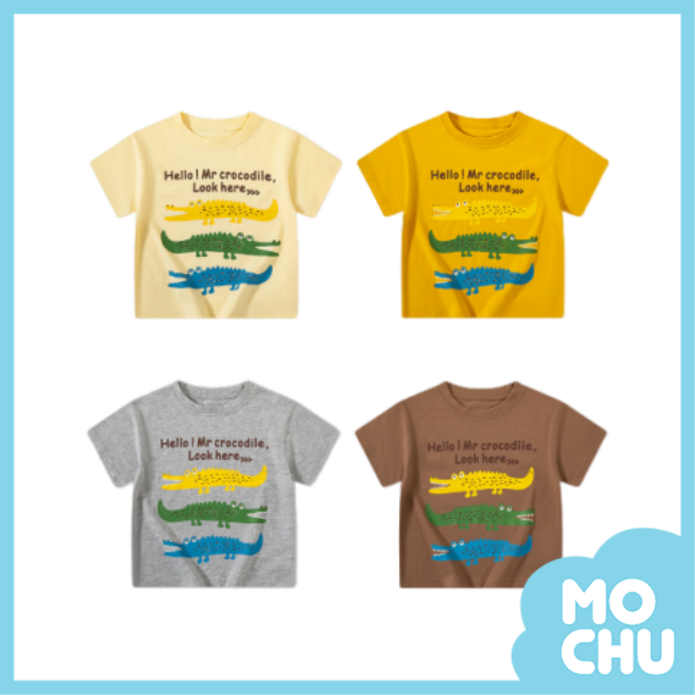 鱷魚疊疊樂短袖上衣(四色)