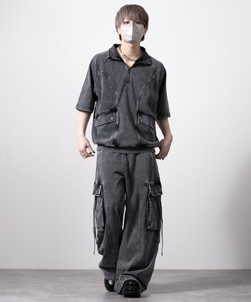 【預購】J0409602 CLEL復古半拉鍊短袖T｜Vintage風設計｜休閒百搭｜寬鬆版型｜男女通用  CLEsc1116 4款