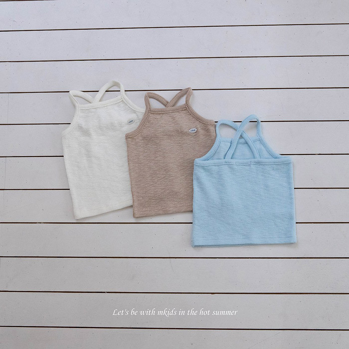 正韓夏mkids 三色安心包色螺紋背心