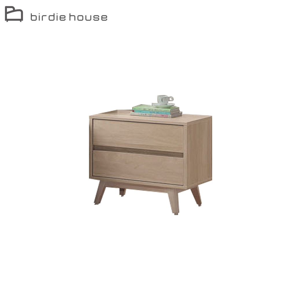柏蒂家居-堤米1.8尺二抽床頭櫃/抽屜收納櫃/置物櫃