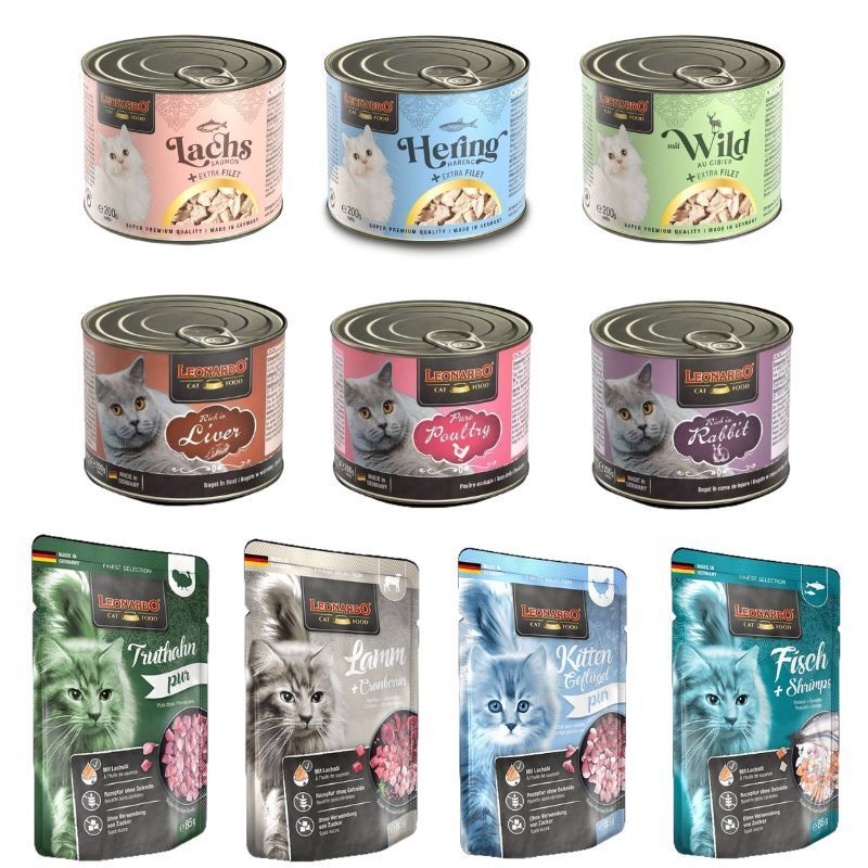 LEONARDO 里奧納多｜德國貓咪主食罐  貓主食餐包