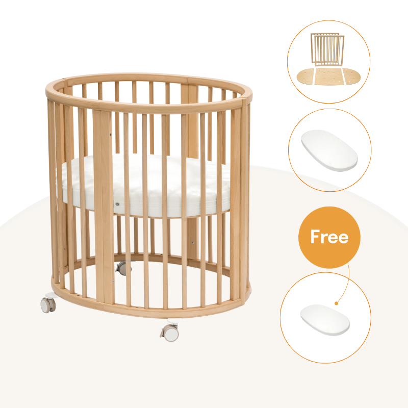 ⭐️Stokke® Sleepi™ V3橢圓形迷你嬰兒床4件套 (延長組合)