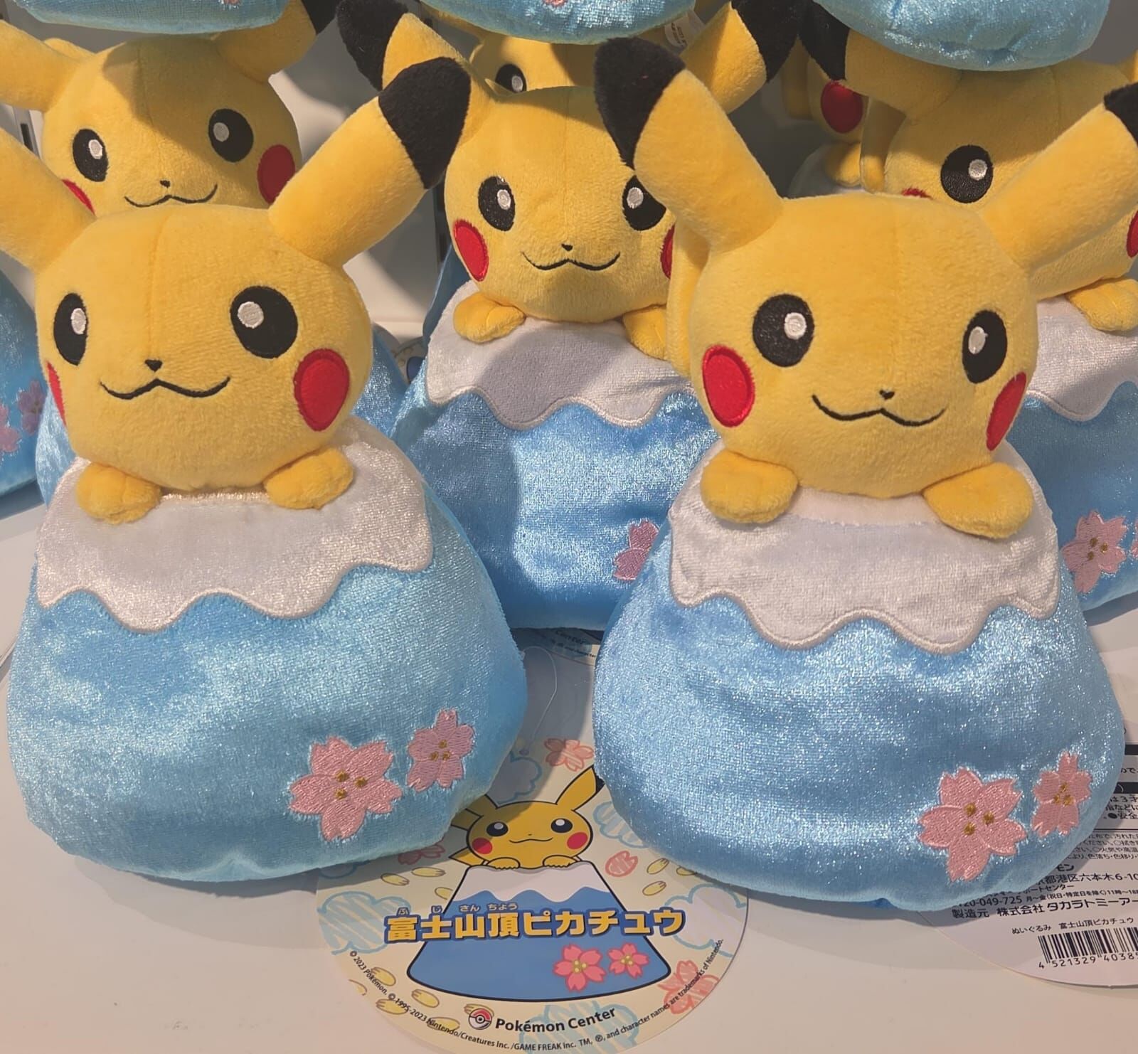 日本御殿場富士山限定 寵物小精靈Pokemon比卡超公仔