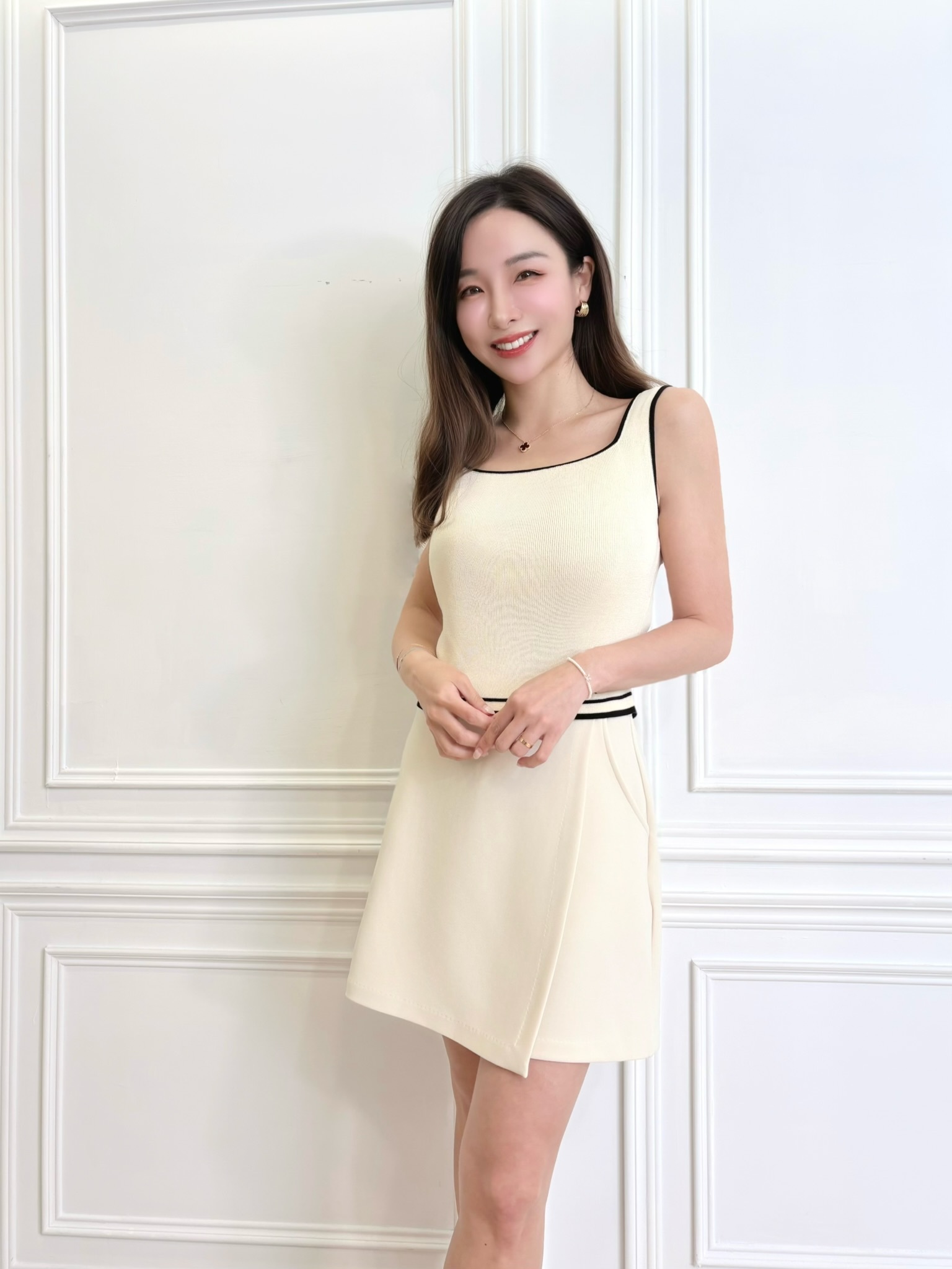 網球甜心!彈性短褲裙