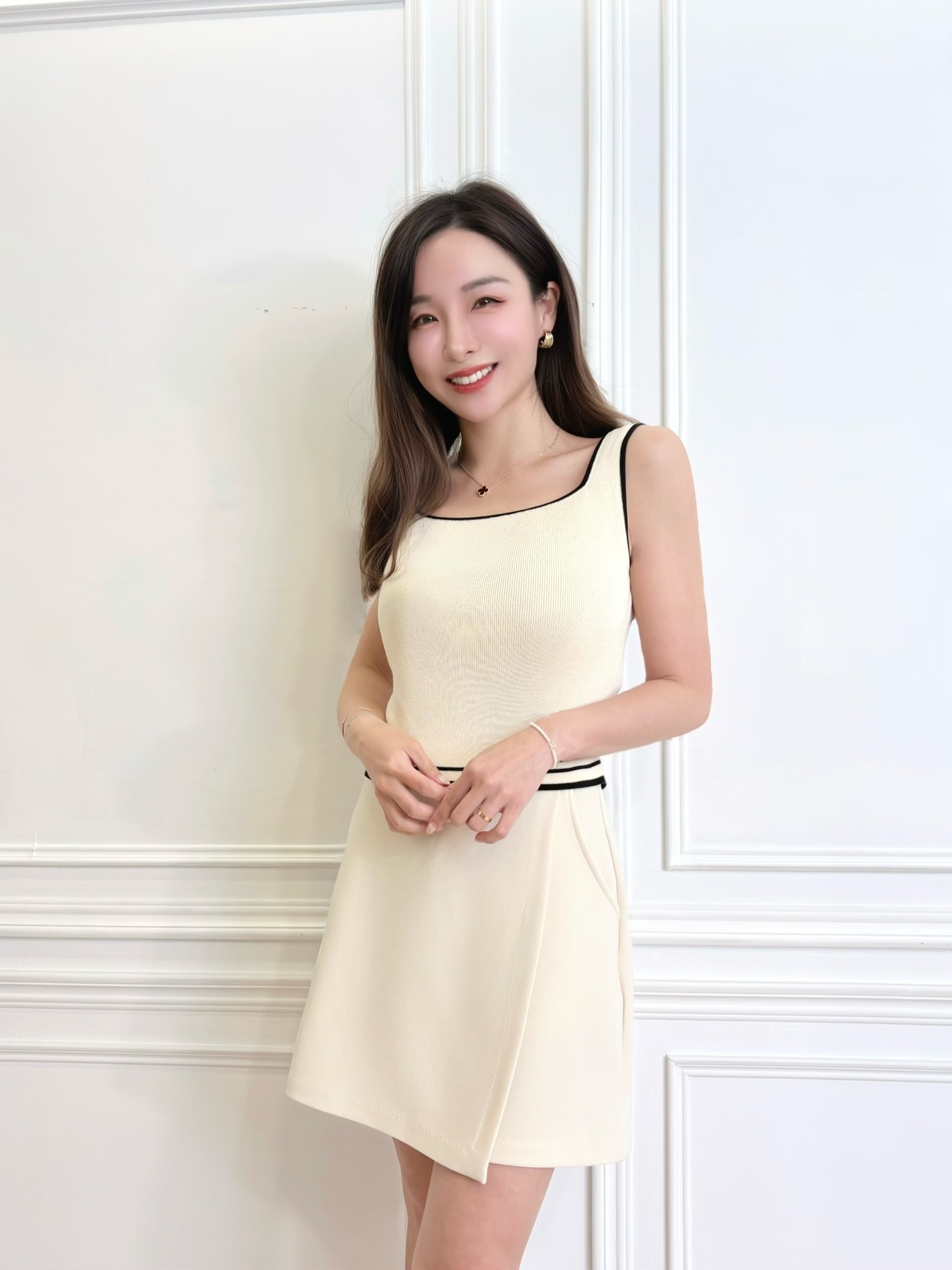 網球甜心!彈性短褲裙