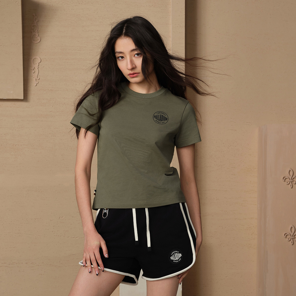 女裝 HERITAGE PALLADIUM LOGO 全棉T裇