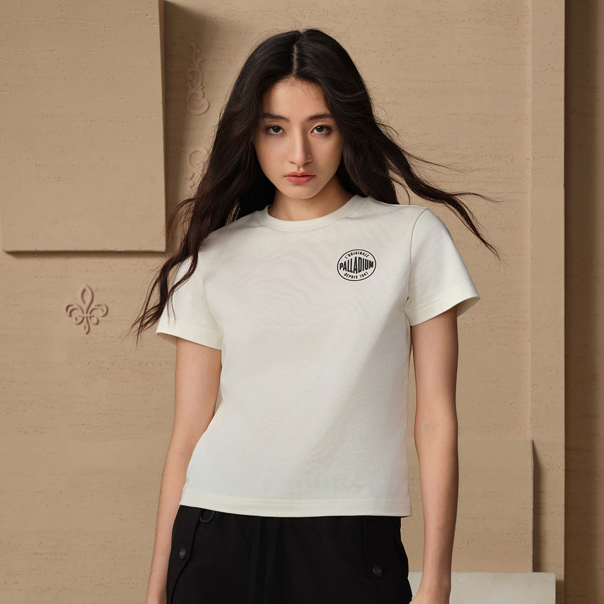 女裝 HERITAGE PALLADIUM LOGO 全棉T裇