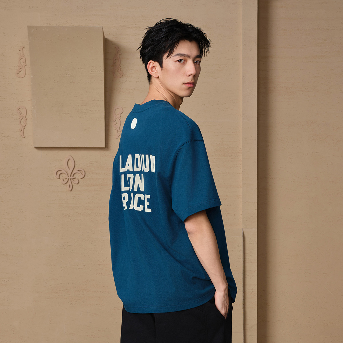 男裝復古 PALLADIUM LOGO 寬鬆T裇