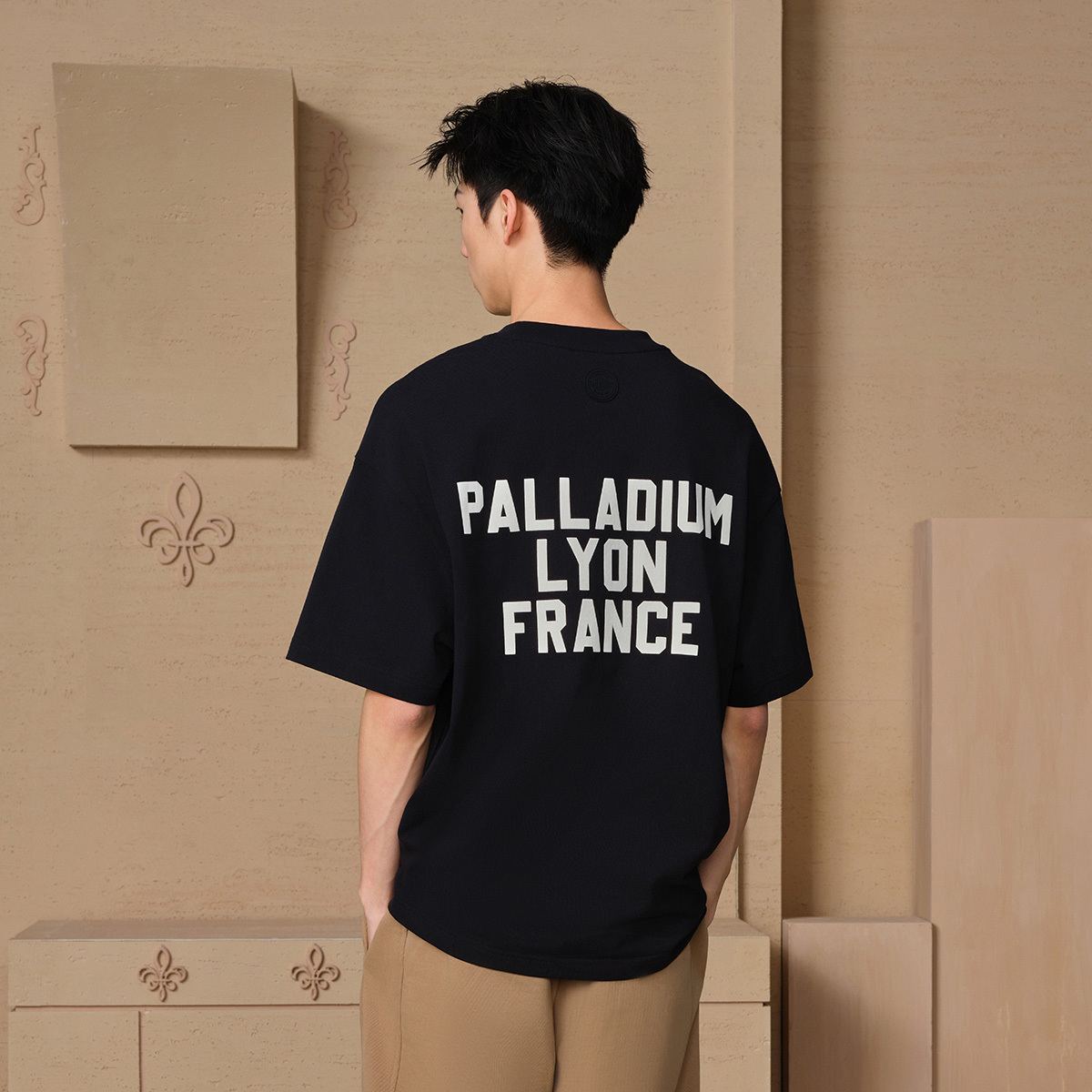 男裝復古 PALLADIUM LOGO 寬鬆T裇