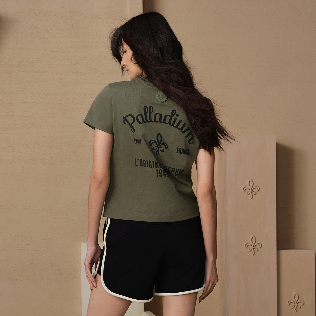 女裝 HERITAGE PALLADIUM LOGO 全棉T裇