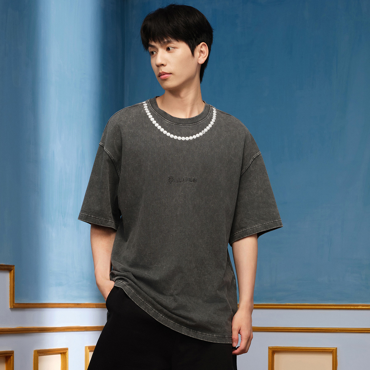 男裝 PALLADIUM LOGO 全棉寬鬆T裇