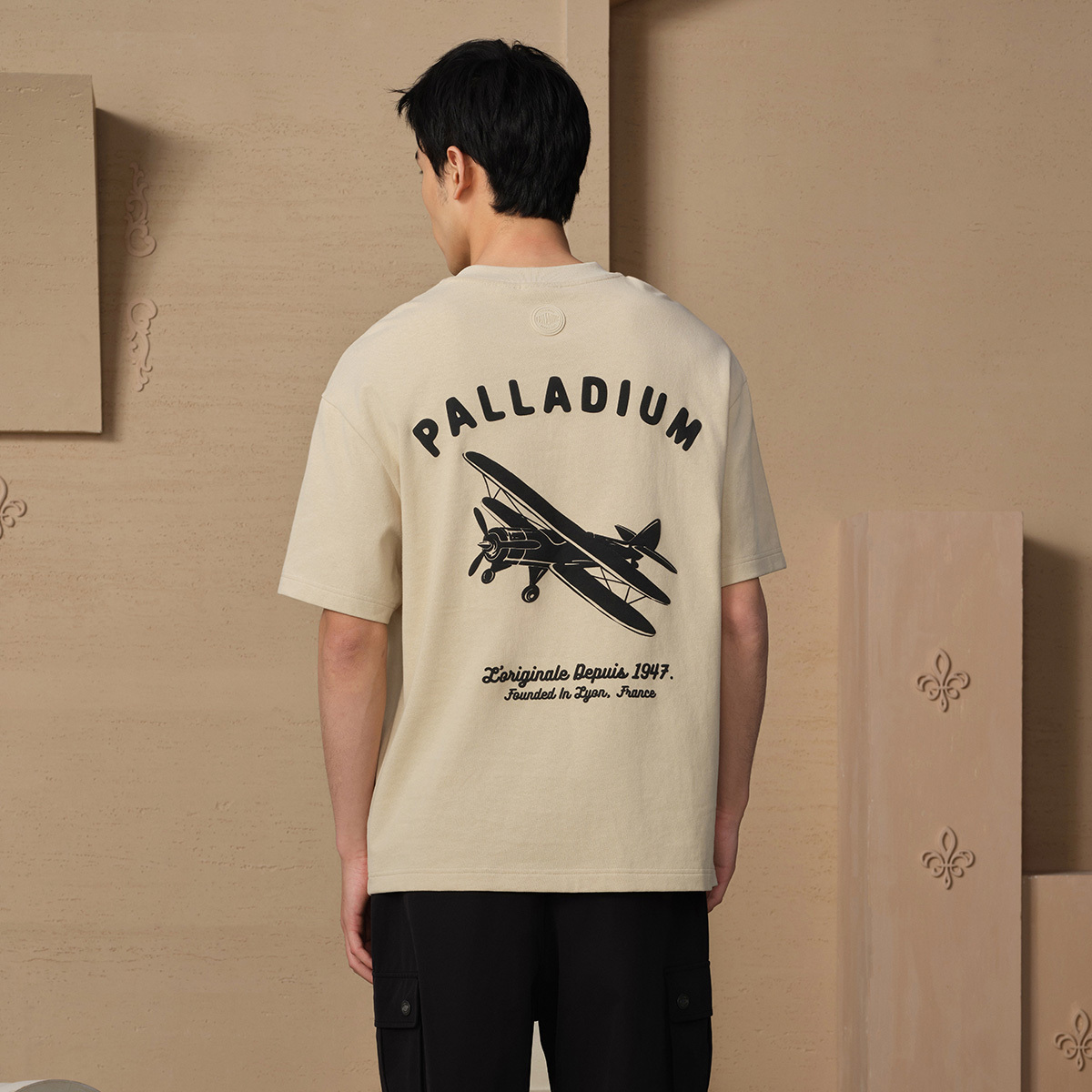 男裝 PALLADIUM LOGO 寬鬆全棉T裇