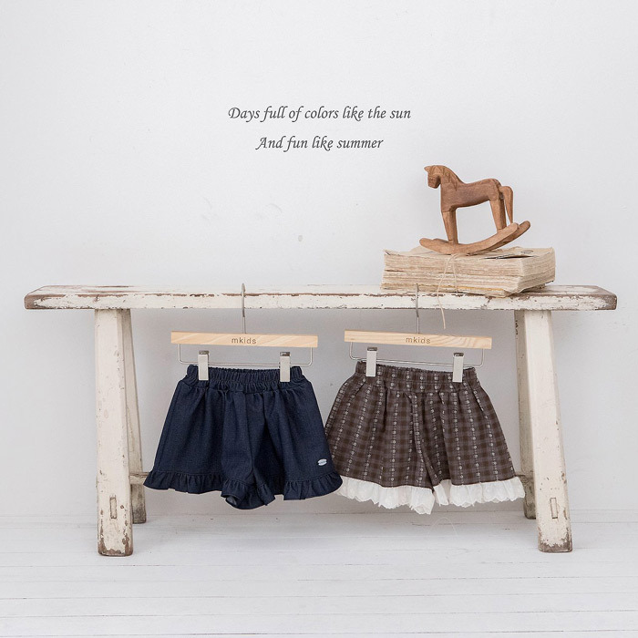 正韓夏mkids 兩色甜美花邊短褲