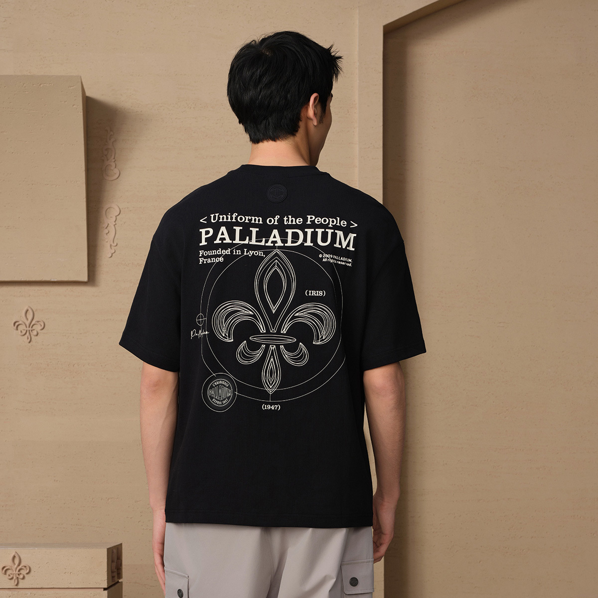 男裝 PALLADIUM LOGO 寬鬆全棉T裇