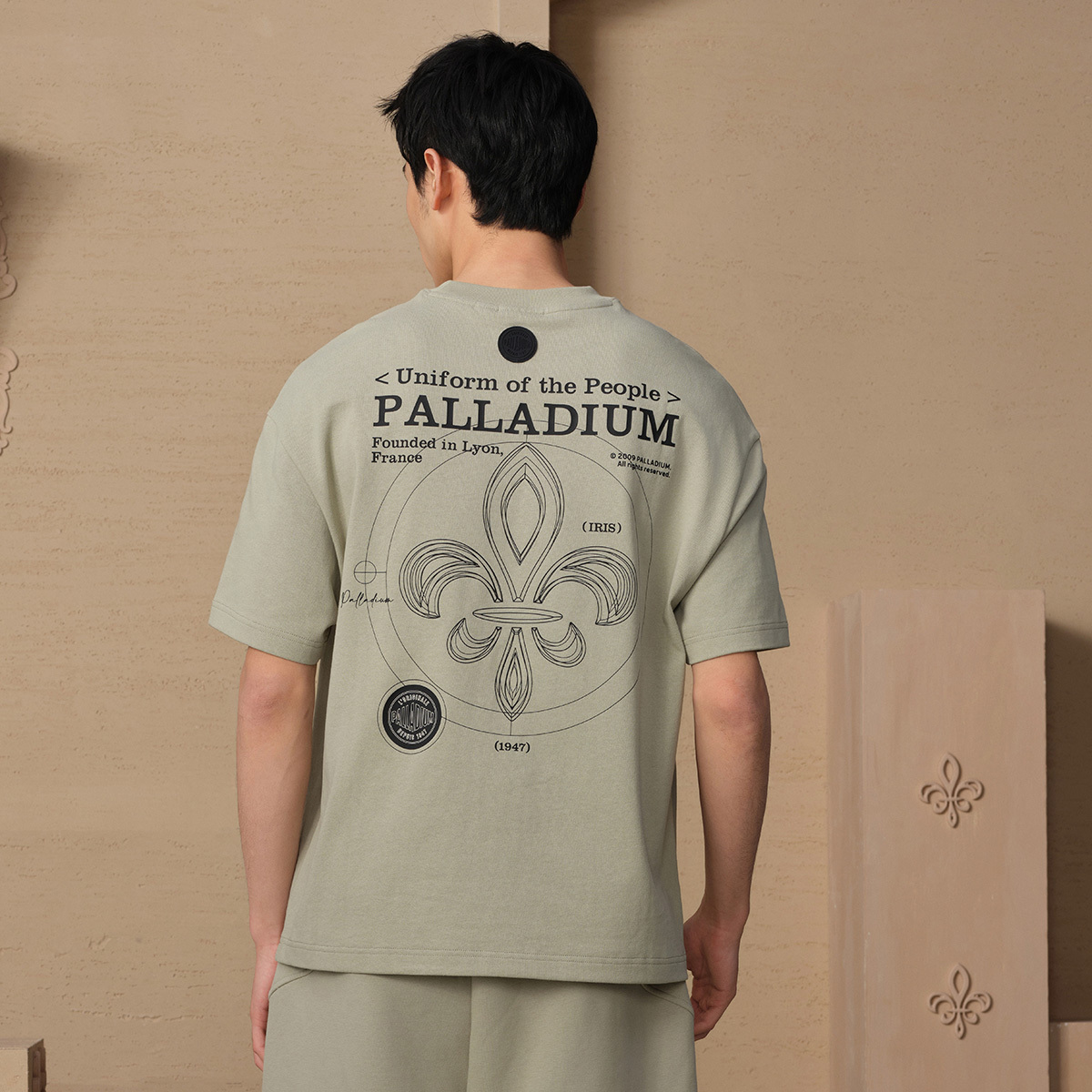 男裝 PALLADIUM LOGO 寬鬆全棉T裇
