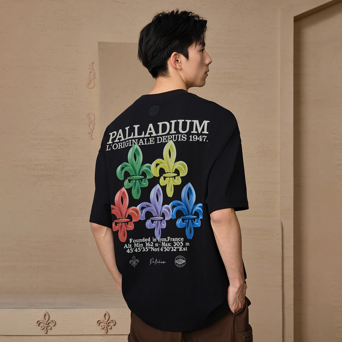 男裝 PALLADIUM LOGO 寬鬆全棉T裇