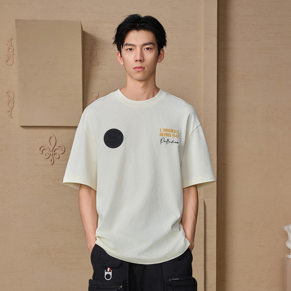 男裝 PALLADIUM LOGO 寬鬆全棉T裇