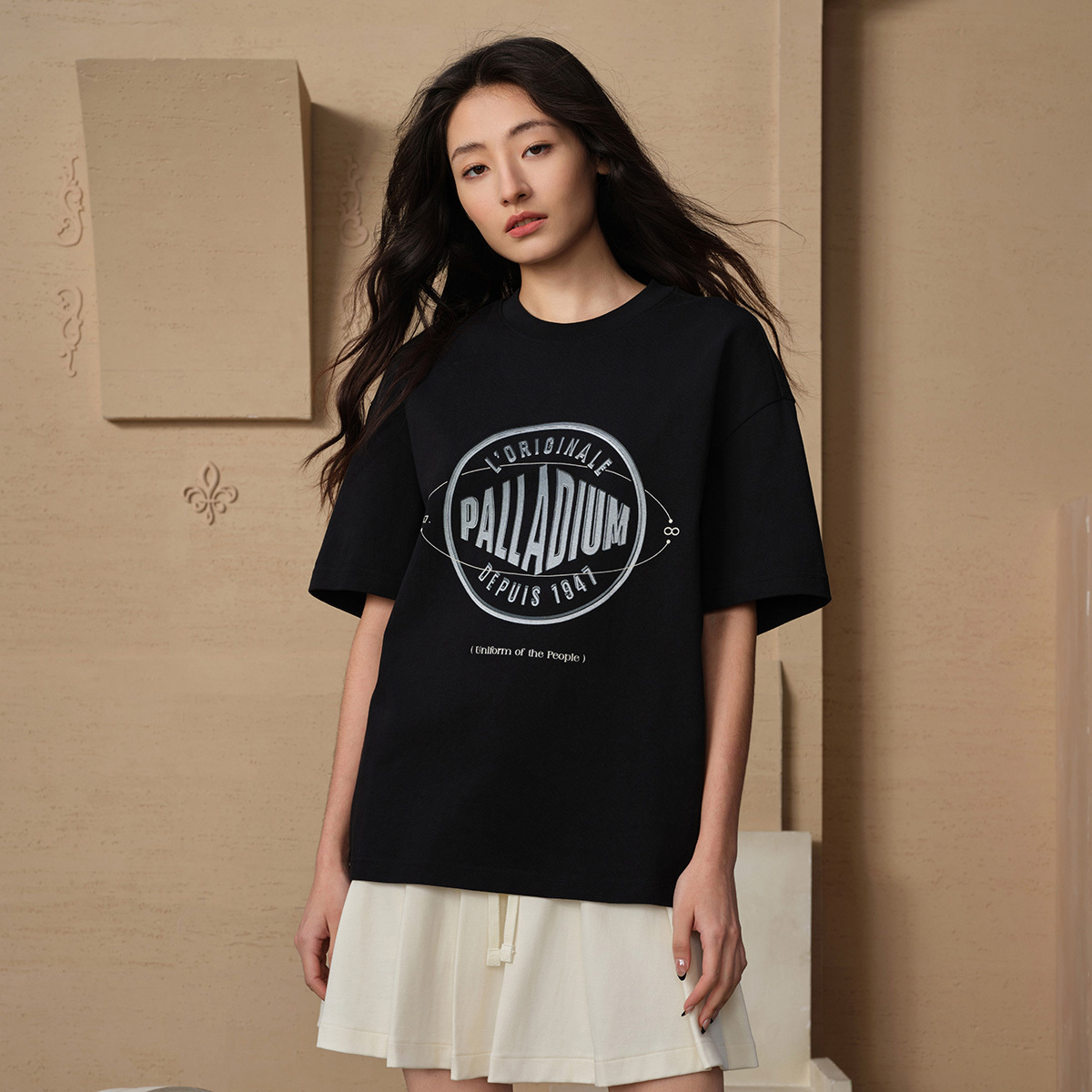 男裝 PALLADIUM LOGO 寬鬆全棉T裇