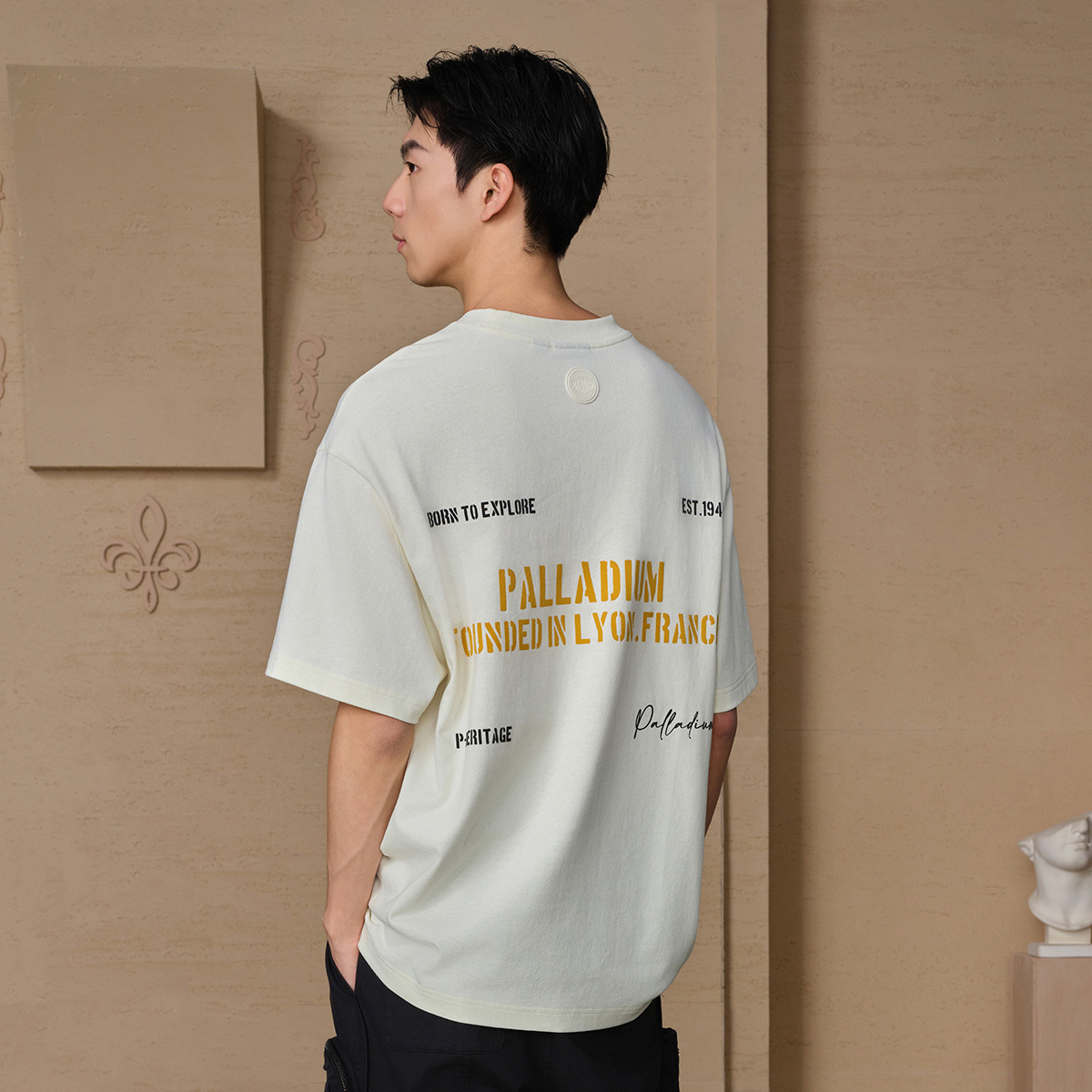 男裝 PALLADIUM LOGO 寬鬆全棉T裇