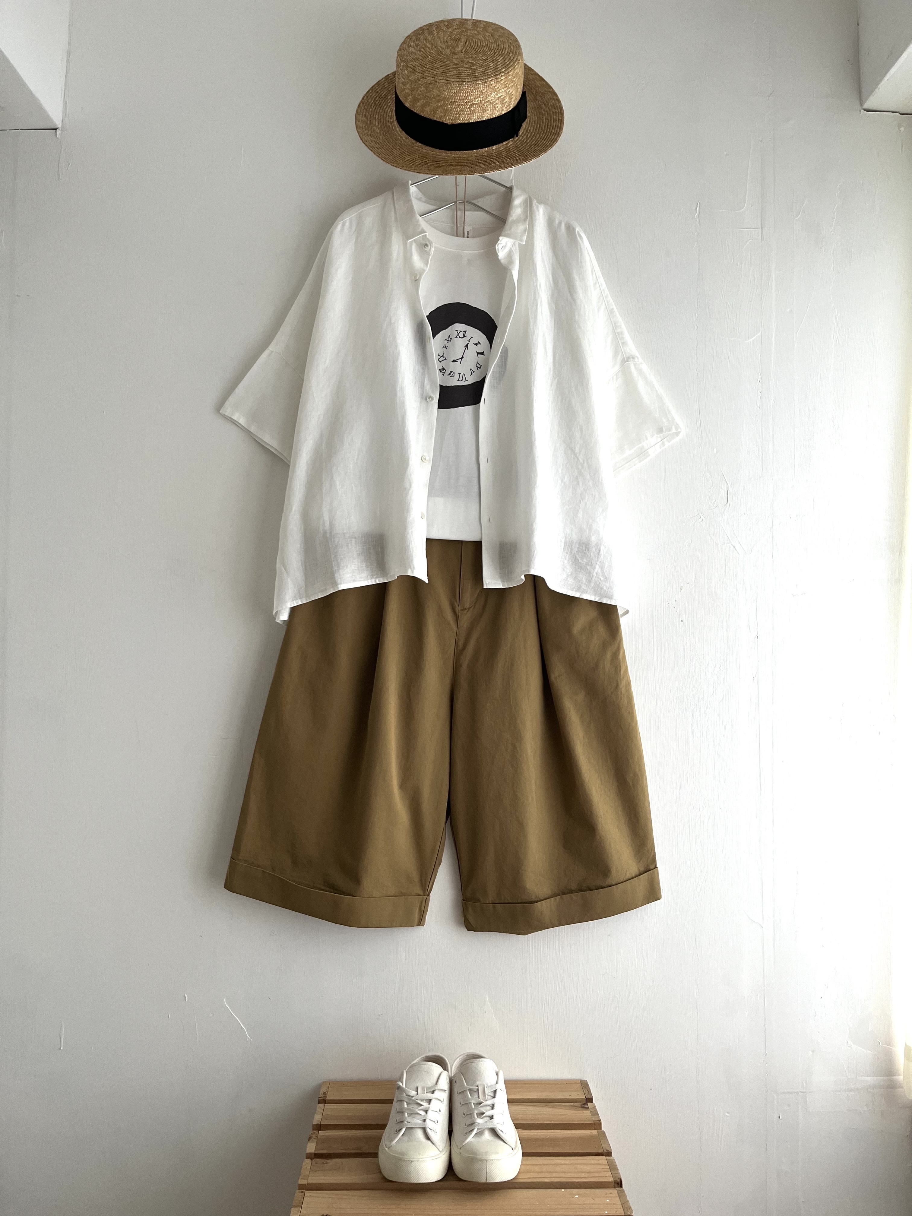 HEAVENLY卡其色半橡筋短褲