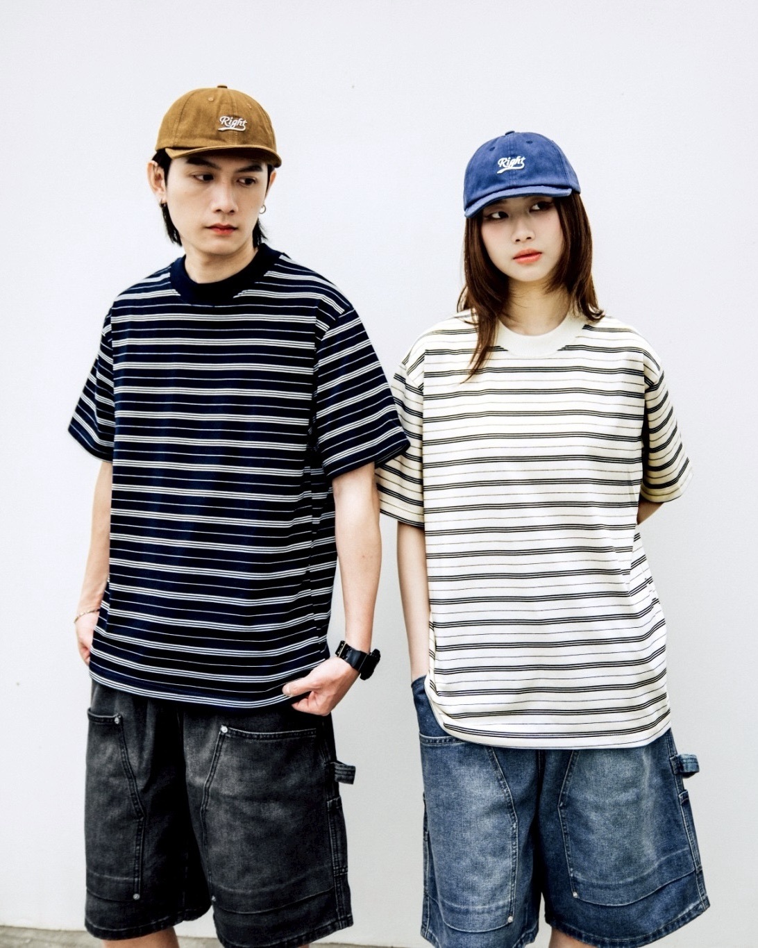 #預購 SBG 簡約日常條紋短T 兩色 V0014