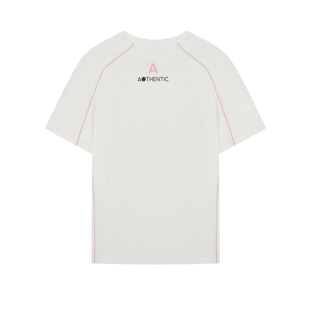 男裝 AOTHENTIC LOGO 寬鬆落肩線條拼接T裇