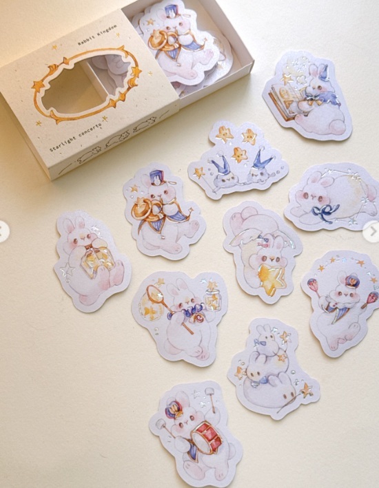 Pei+Pei．星光協奏曲 小兔盒貼紙