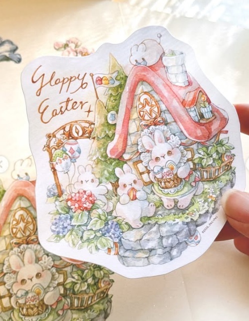 Pei+Pei．彩蛋莊園 造型卡片(含A6信封、封口貼紙)