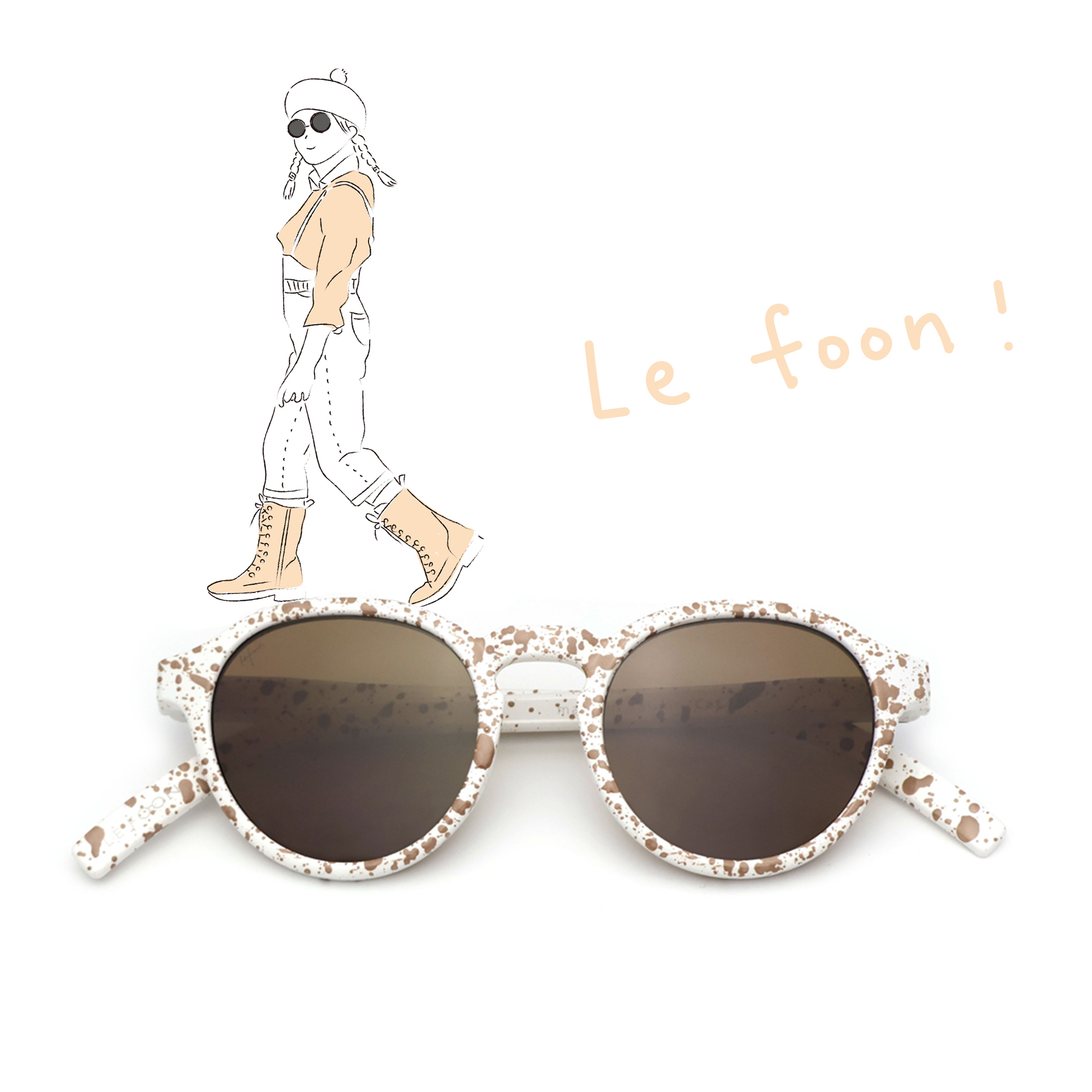 splash ink art _ family 小孩款  焦糖拿鐵