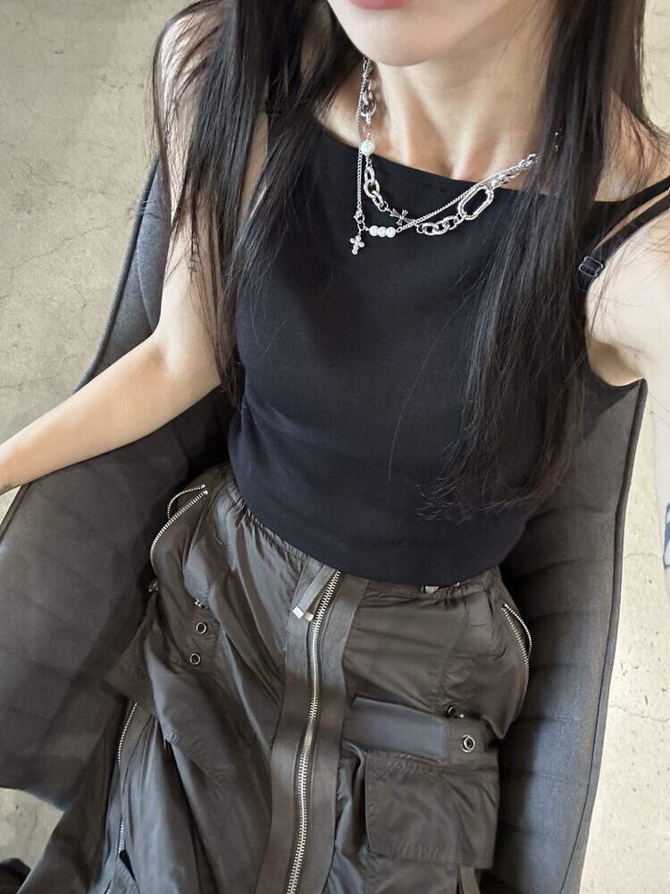 （現貨）韓牌 OFUSE cross pearl choker 項鍊 OFUSE05