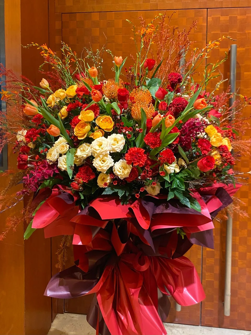 W - 恭賀花籃/韓式花籃--恭賀OPE_28031