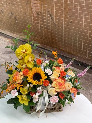 W - 恭賀花籃/花盒-蕙蘭禮盒_BX50005