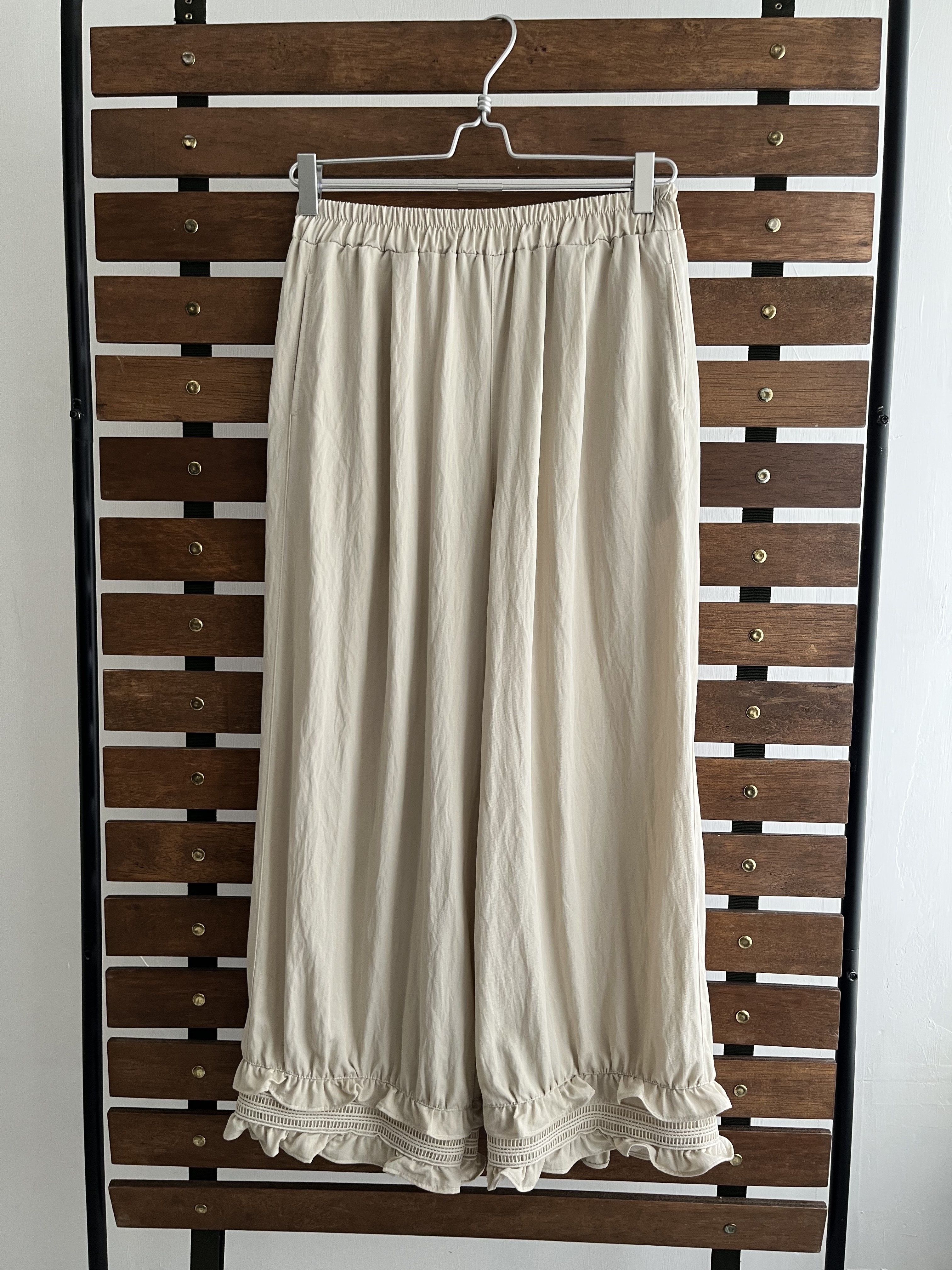 Seriously米色全橡筋褲