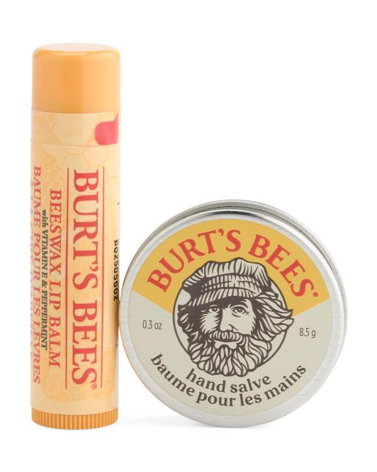 【預購】BURT'S BEES H040901 2件裝天然護唇及修護手霜禮盒