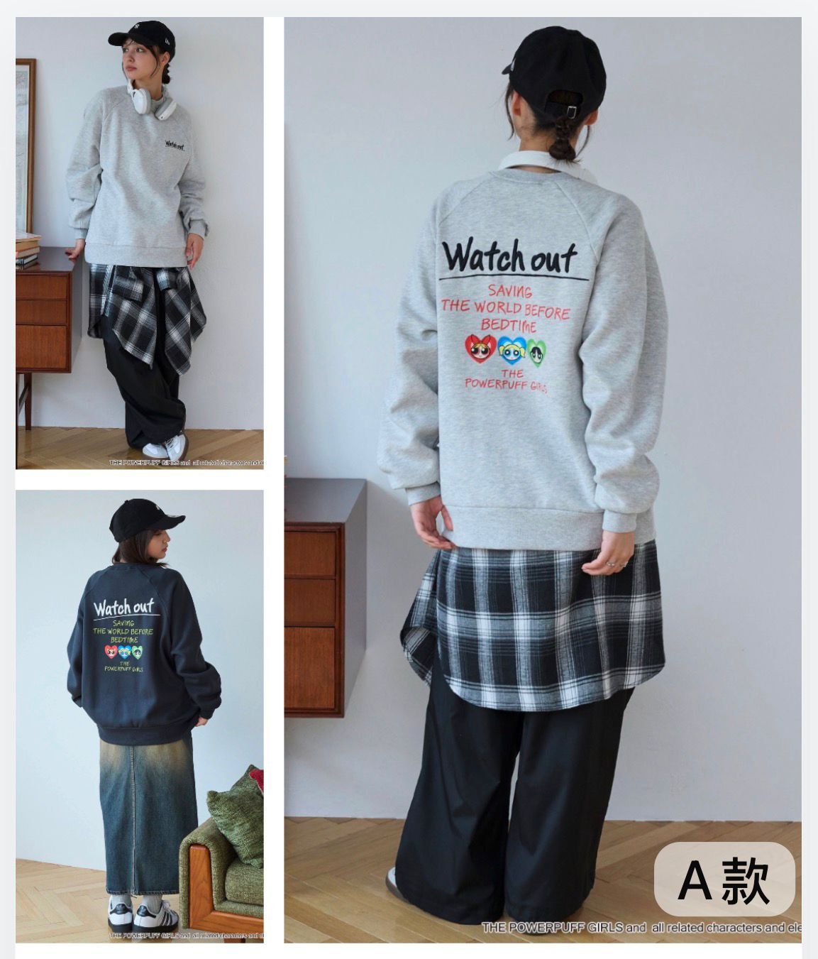 【預購】JM040901 MONO-MART 飛天小女警刺繡衛衣