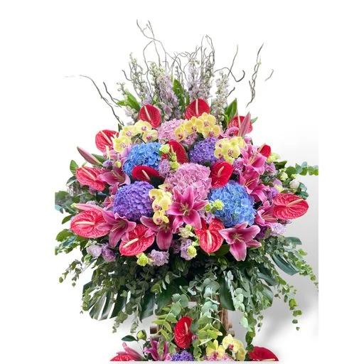 W - 恭賀花籃/中西花籃-恭賀OPE_28019