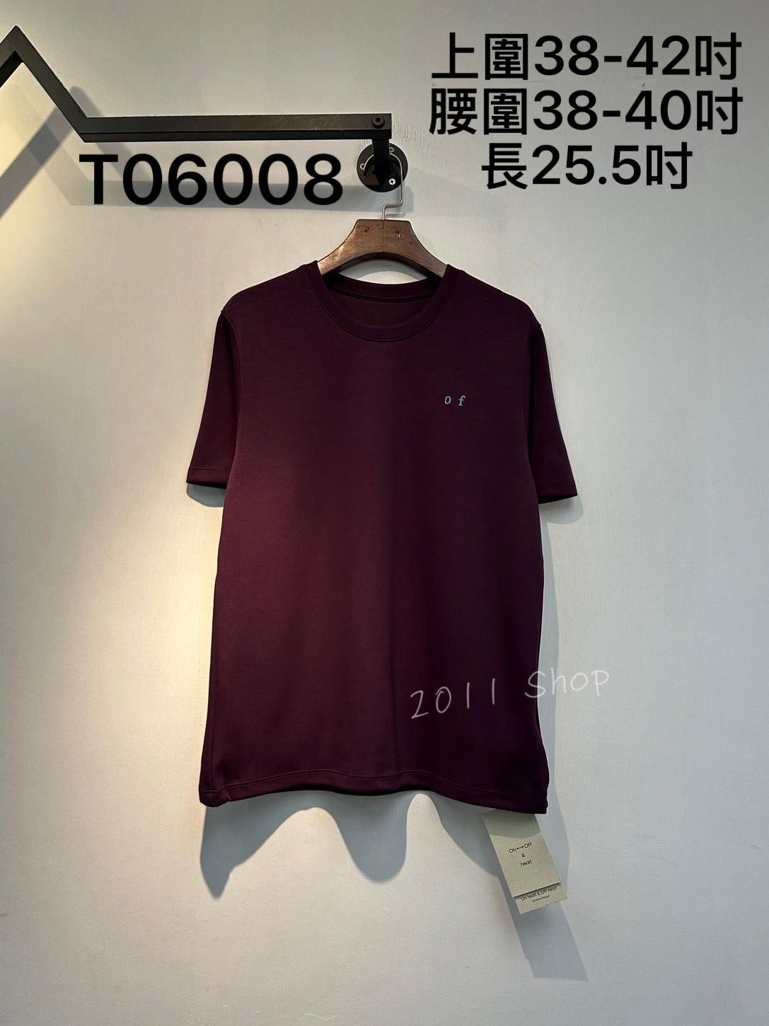 出口日本簡約英文字彈性T恤  上圍38-42吋 腰圍38-40吋 長25.5吋  T06008