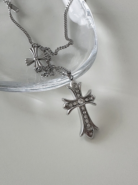 （現貨）韓牌 OFUSE double cross necklace 項鍊 OFUSE13