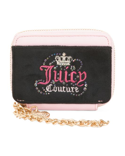 【預購】JUICY COUTURE H040913 經典絲絨系列小型卡片包