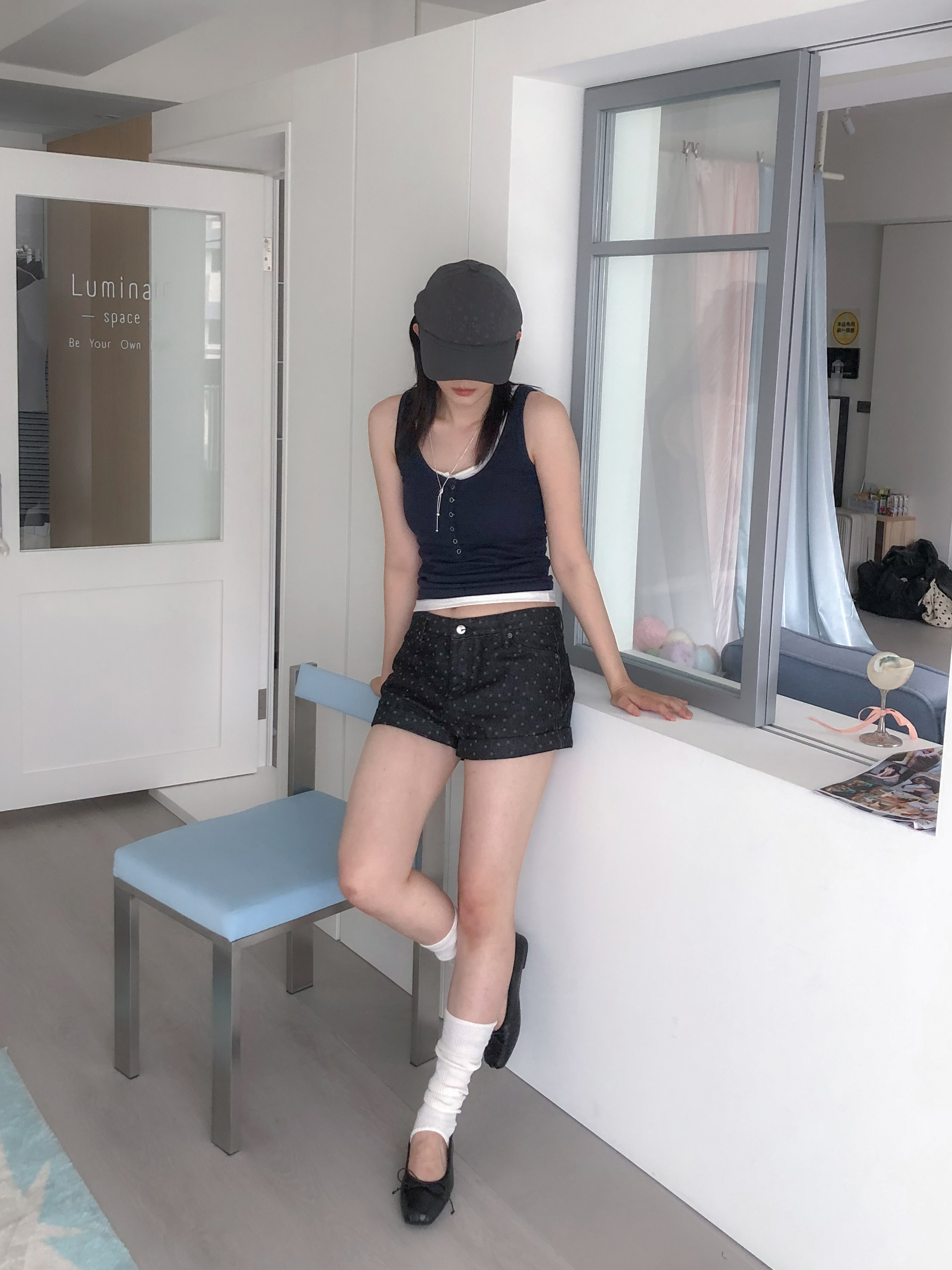 non-fade dot shorts #短褲